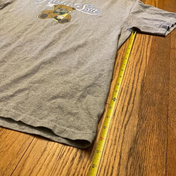 full send rona szn teddy bear grey graphic tee shirt size large - Picture 3 of 6